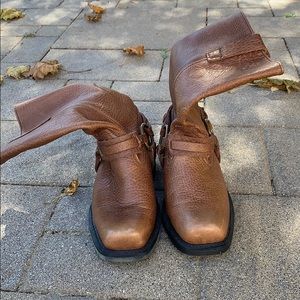 Brown genuine leather boots from Nashville sz 8